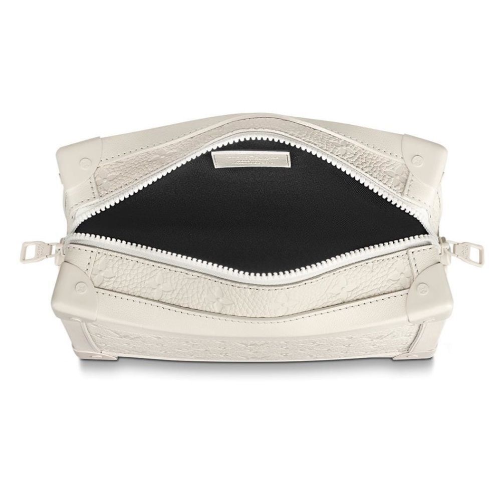 Louis Vuitton Virgil Abloh Crossbody Matte White Soft Trunk w/ Chain M53287 SS19 - Picture 3 of 15